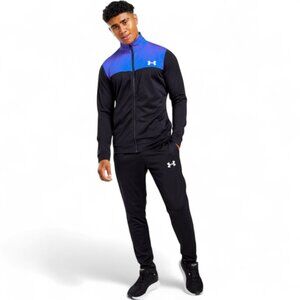 Under Armour Tracksuit Mens Size S / Fits Youth XL-XXL Game Royal/Black Outfit